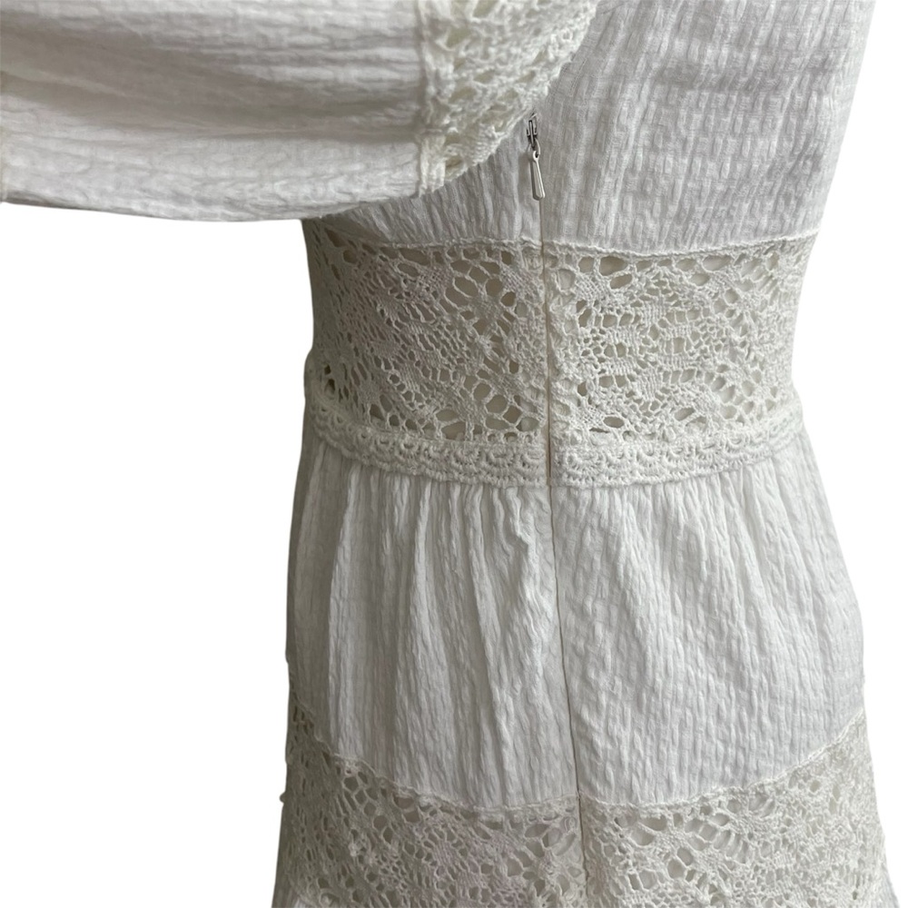 Free People White Lace Mini Dress - Picture 9 of 14